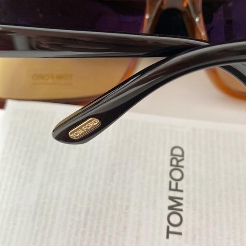 Authentic- New Tom Ford TF733 Brown Gino Sunglasses - Picture 13 of 14